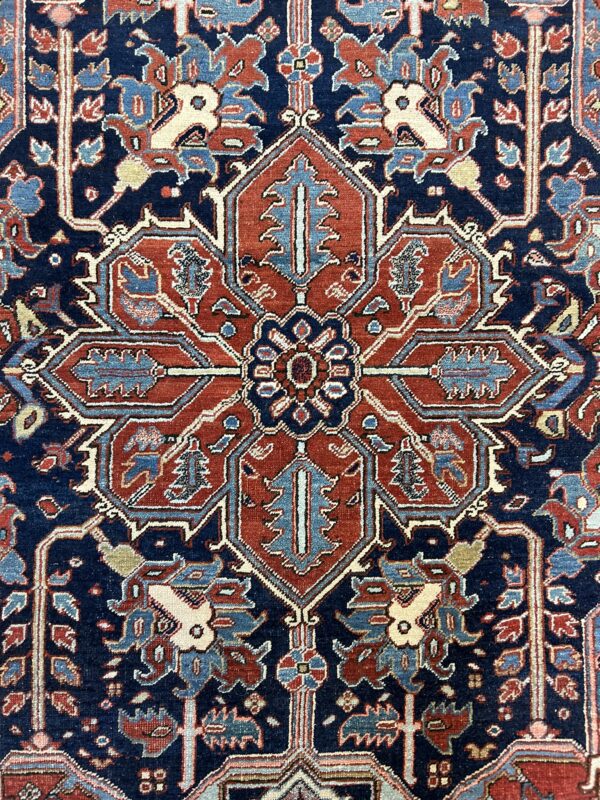 Antique Persian Serapi 12' x 15' - Image 7