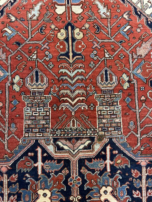 Antique Persian Serapi 12' x 15' - Image 8