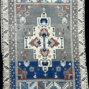 4' x 6' Unique Vintage Turkish Oushak