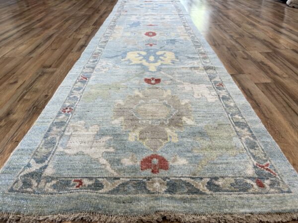 3' x 11' New Turkish Oushak - Image 2