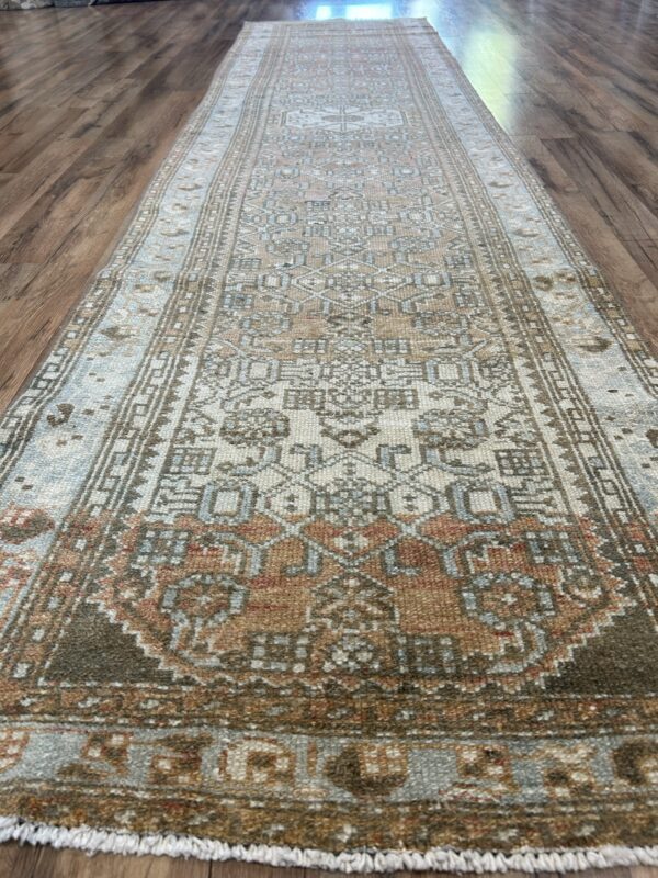 3' x 11' Vintage Persian Heriz - Image 2