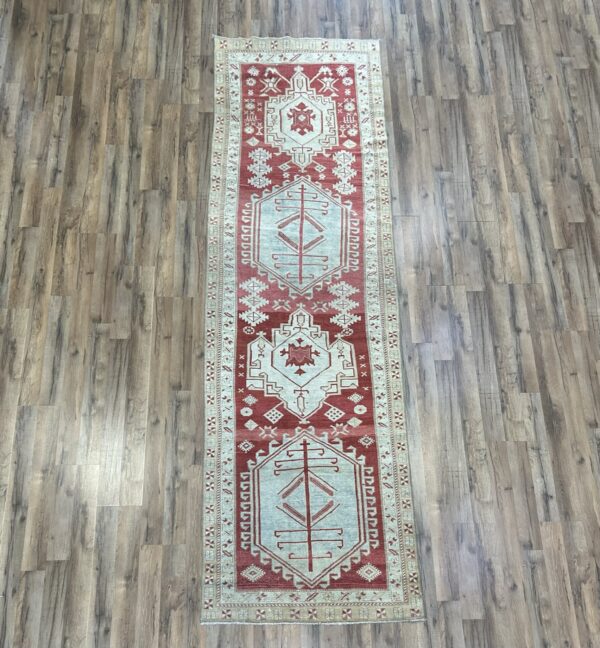 3' x 11' Vintage Persian Heriz