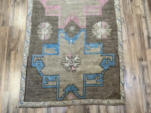 4' x 12' Vintage Turkish Oushak - Image 4