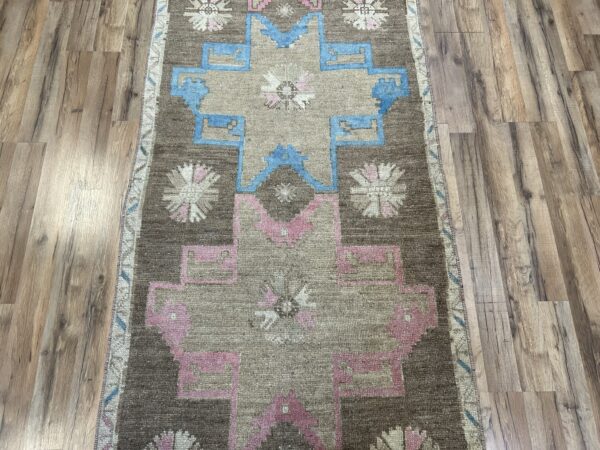 4' x 12' Vintage Turkish Oushak - Image 3