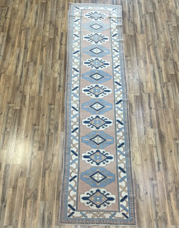 3' x 13' Vintage Turkish Oushak