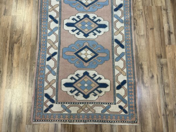 3' x 13' Vintage Turkish Oushak - Image 3