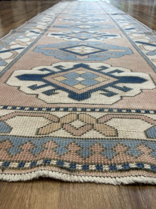 3' x 13' Vintage Turkish Oushak - Image 2