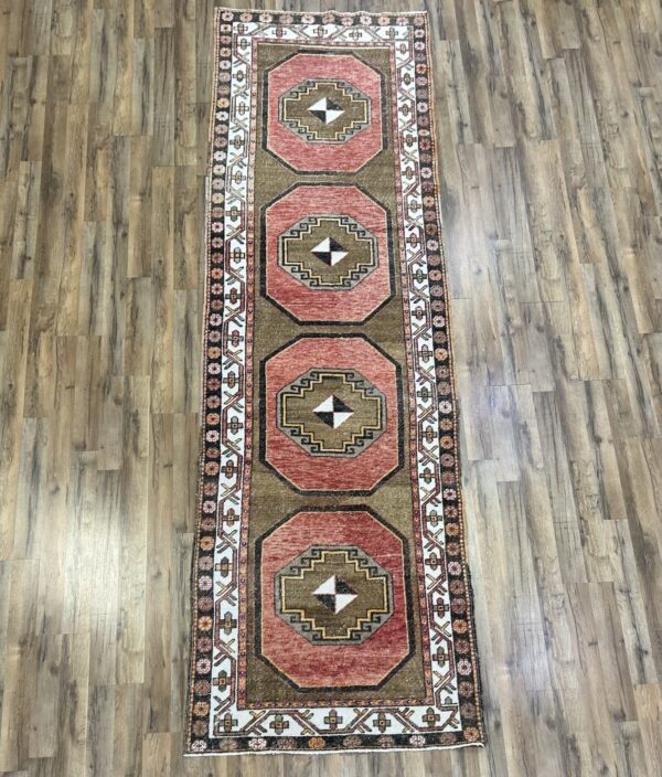 4' x 12' Vintage Turkish Oushak