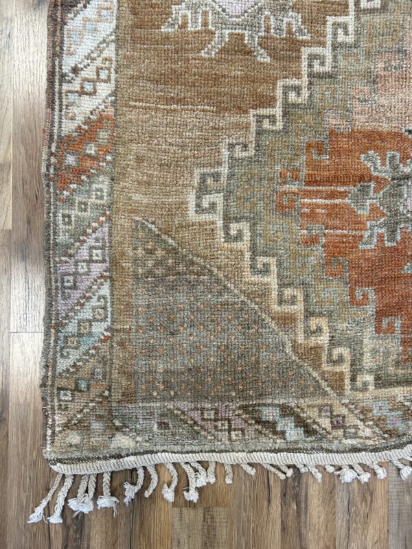 5' x 12' Vintage Turkish Oushak - Image 3