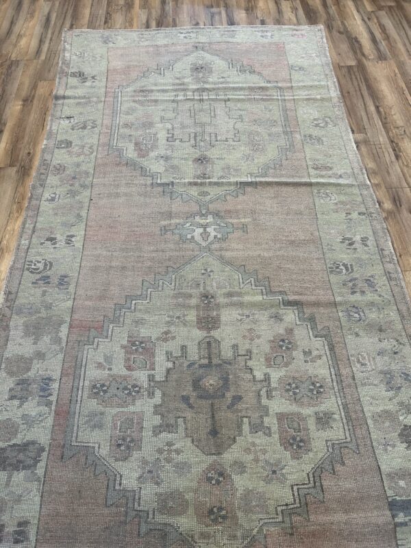 5' x 12' Vintage Turkish Oushak - Image 2