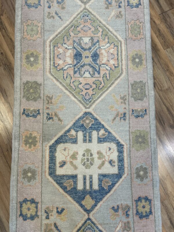 3' x 18' Turkish Oushak Runner - Image 2