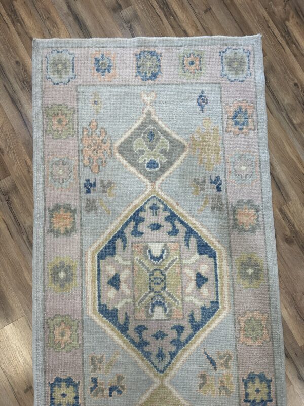 3' x 18' Turkish Oushak Runner - Image 4