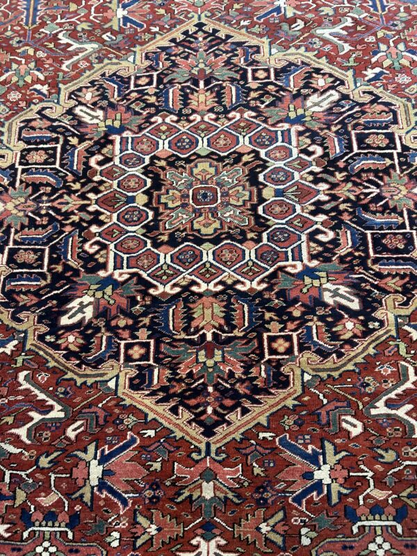 12' x 16' Antique Persian Heriz - Image 6