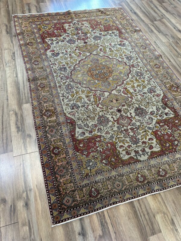 5' x 8' Vintage Turkish Oushak - Image 3