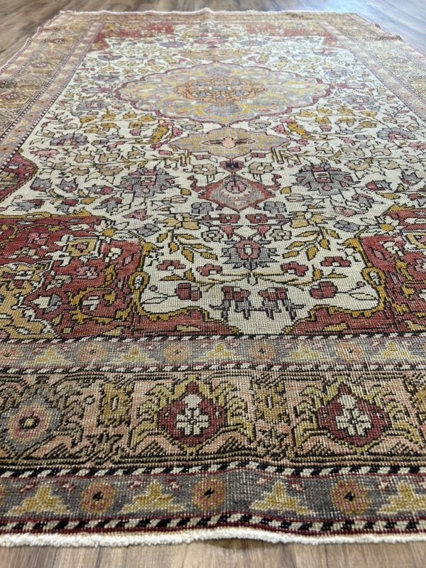 5' x 8' Vintage Turkish Oushak - Image 2