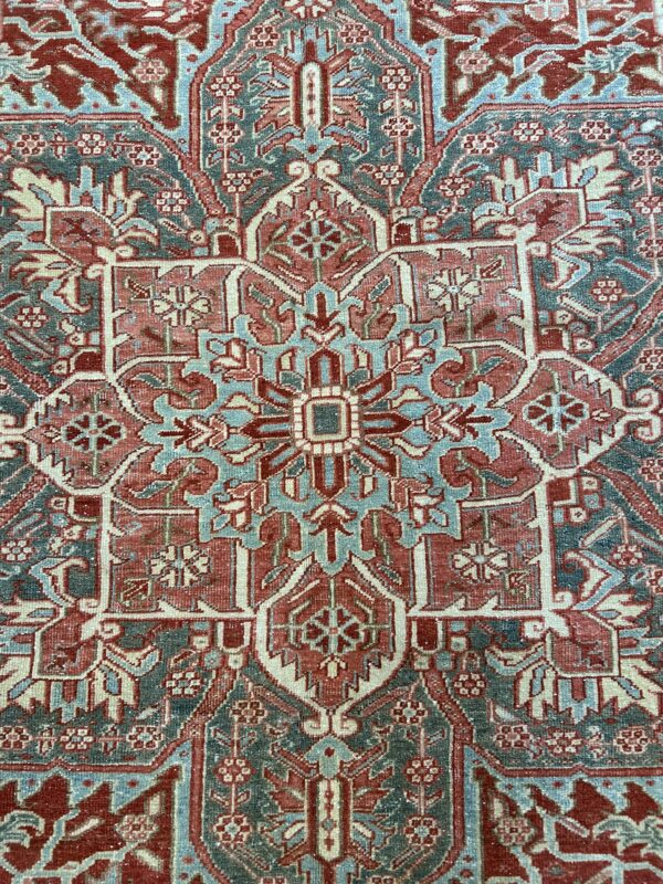 8' x 12' Vintage Persian Heriz - Image 8