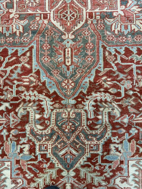 8' x 12' Vintage Persian Heriz - Image 7