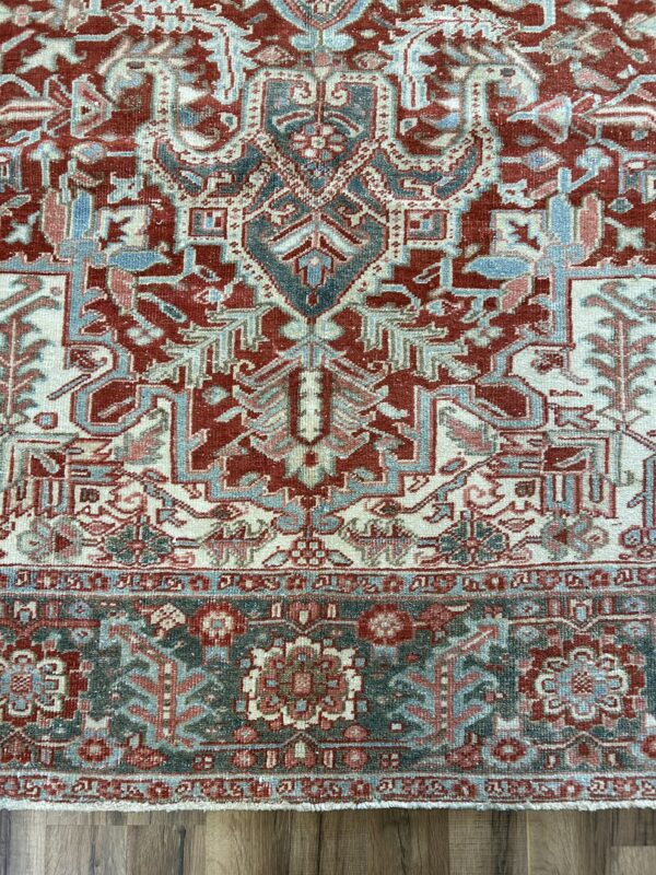 8' x 12' Vintage Persian Heriz - Image 6