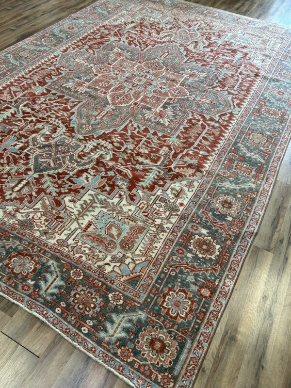 8' x 12' Vintage Persian Heriz - Image 3