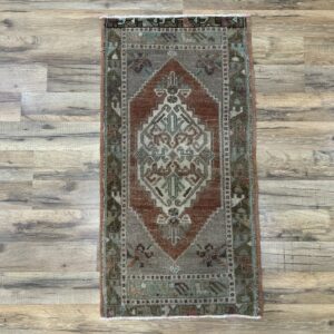 2' x 3' Vintage Turkish Oushak