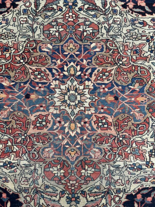 9 x 12 Antique Persian Farahan - Image 8