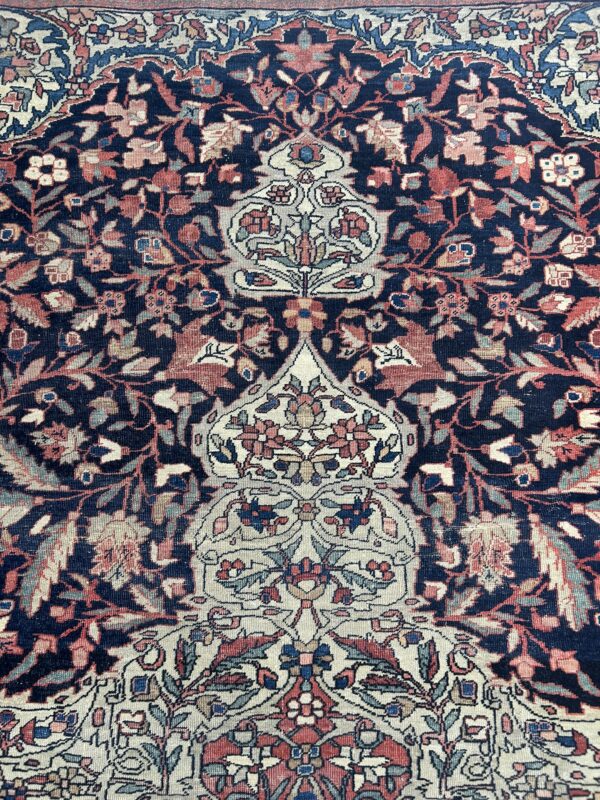 9 x 12 Antique Persian Farahan - Image 2