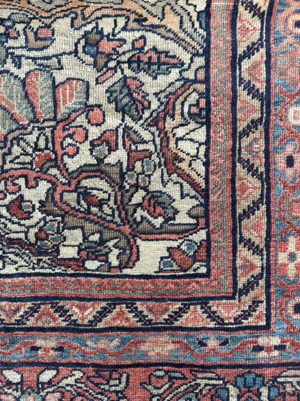 9 x 12 Antique Persian Farahan - Image 4