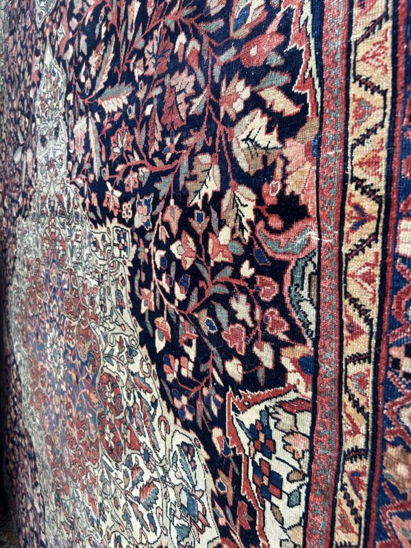 9 x 12 Antique Persian Farahan - Image 7