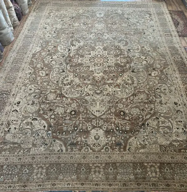 14' x 19' Antique Persian Tabriz