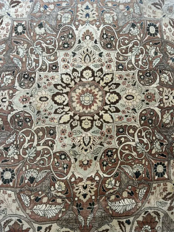 14' x 19' Antique Persian Tabriz - Image 8