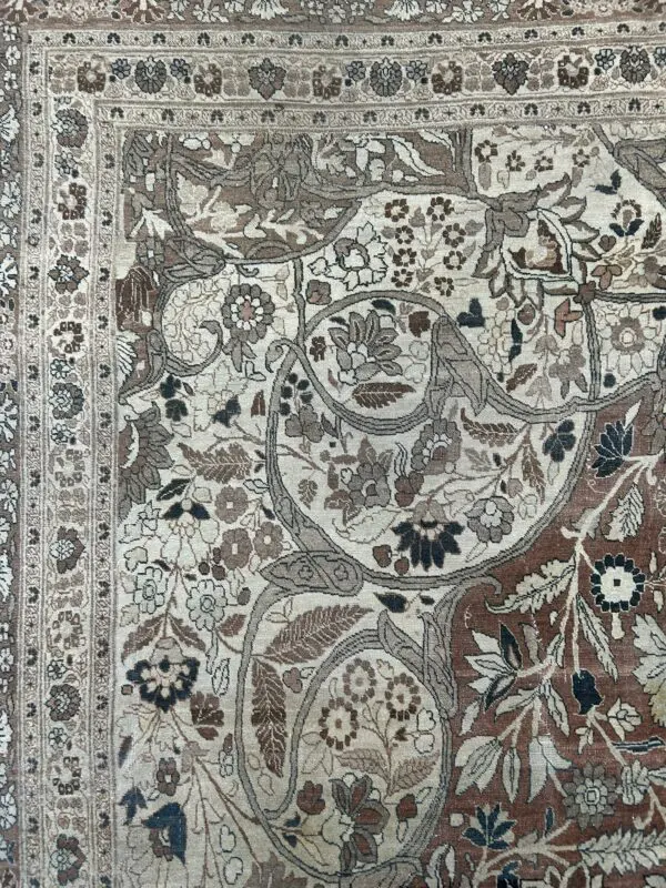 14' x 19' Antique Persian Tabriz - Image 4