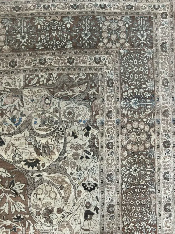 14' x 19' Antique Persian Tabriz - Image 5