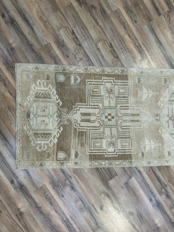 3 x 12 Vintage Turkish Oushak Runner - Image 9