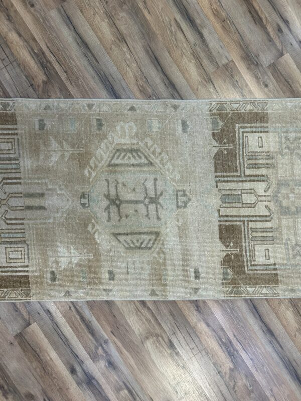 3 x 12 Vintage Turkish Oushak Runner - Image 2
