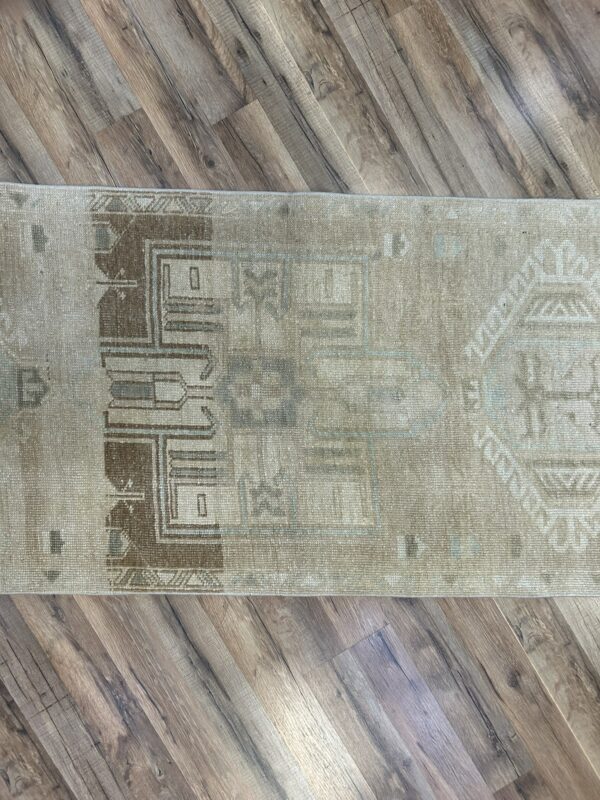 3 x 12 Vintage Turkish Oushak Runner - Image 3
