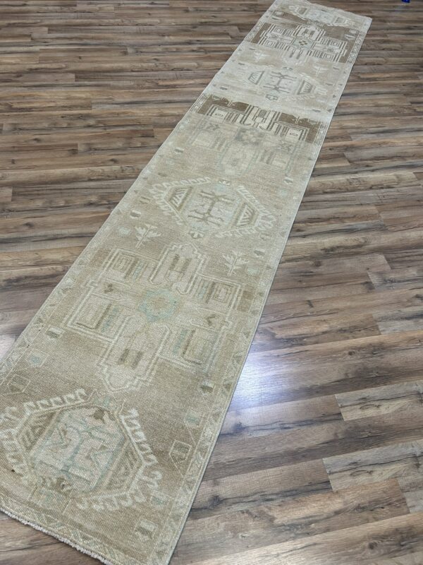 3 x 12 Vintage Turkish Oushak Runner - Image 7
