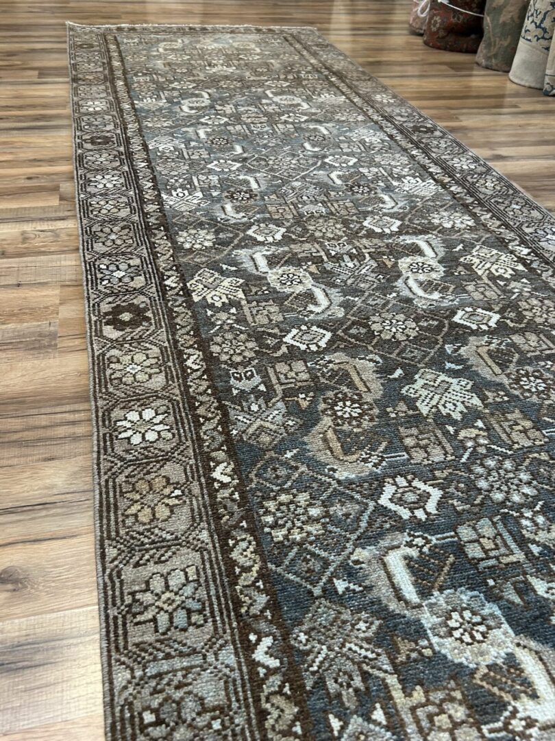 Vintage Persian Malayer Runner — 3′ × 9′ - Image 3