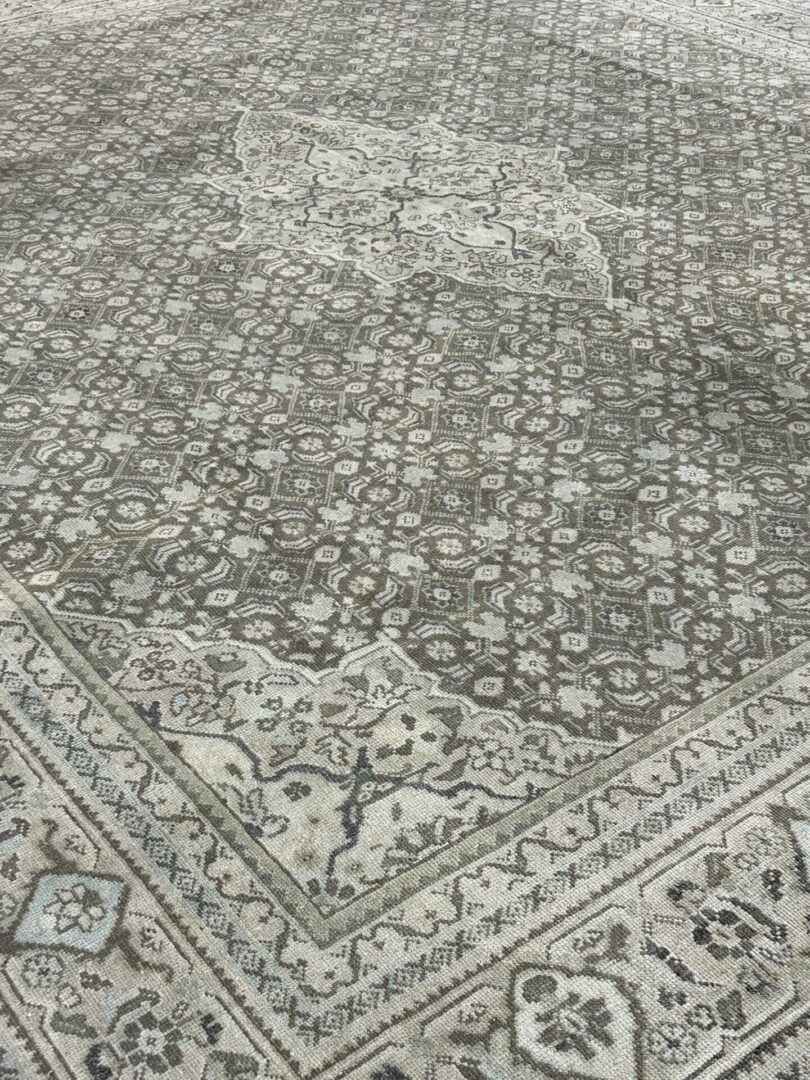 Vintage Persian Tabriz Rug — 10′1″ × 11′7″ - Image 3