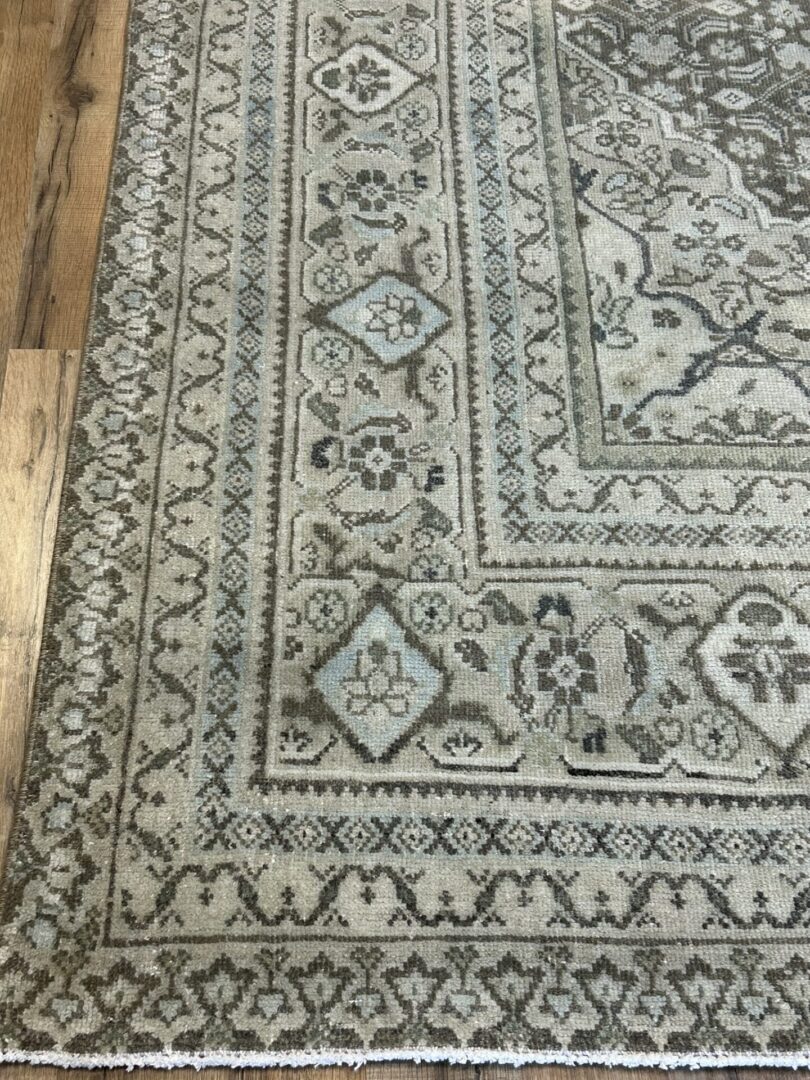Vintage Persian Tabriz Rug — 10′1″ × 11′7″ - Image 4