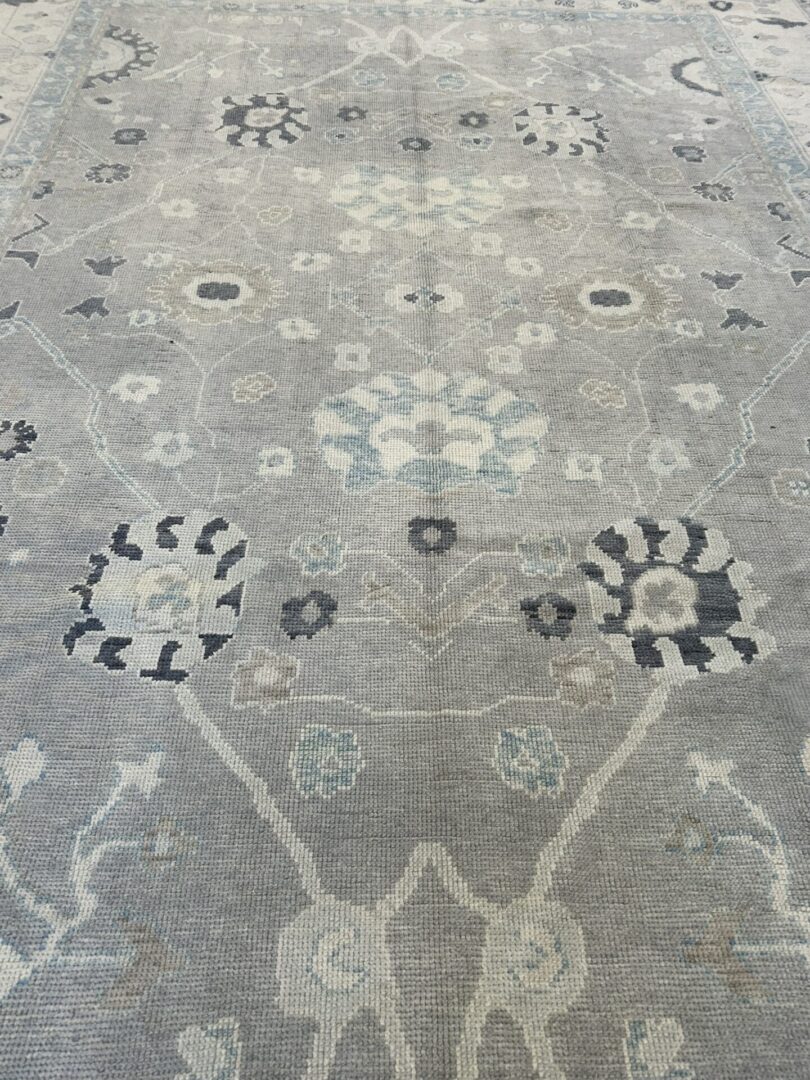 Turkish Oushak Wool Rug - Image 2