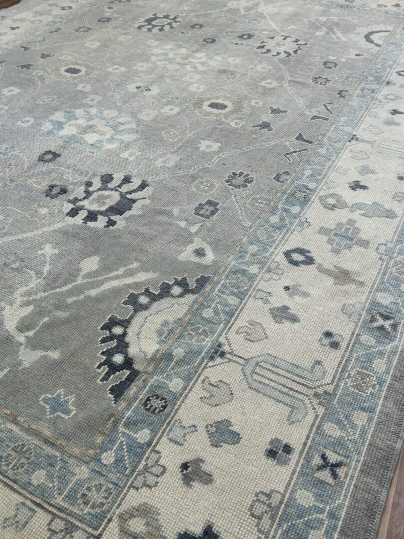 Turkish Oushak Wool Rug - Image 3
