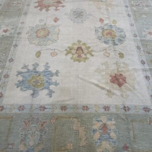  Turkish Oushak Wool Rug 8'3x9'6