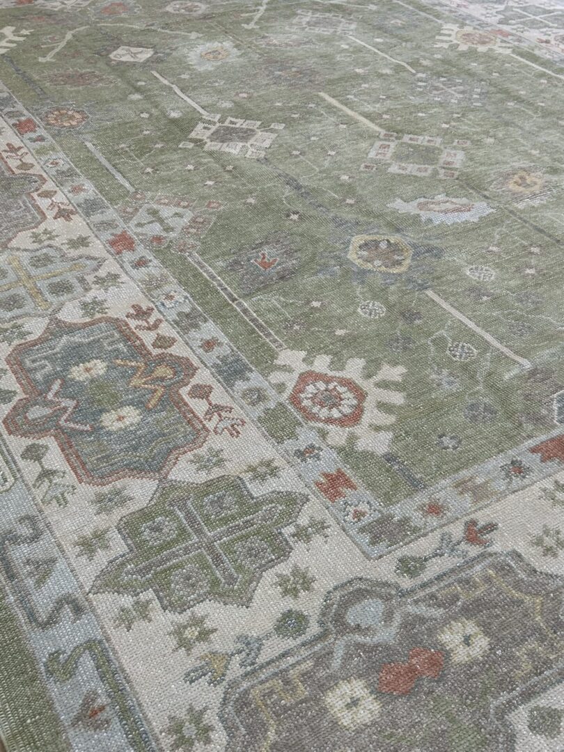 Turkish Oushak 10'X13'8 - Image 3