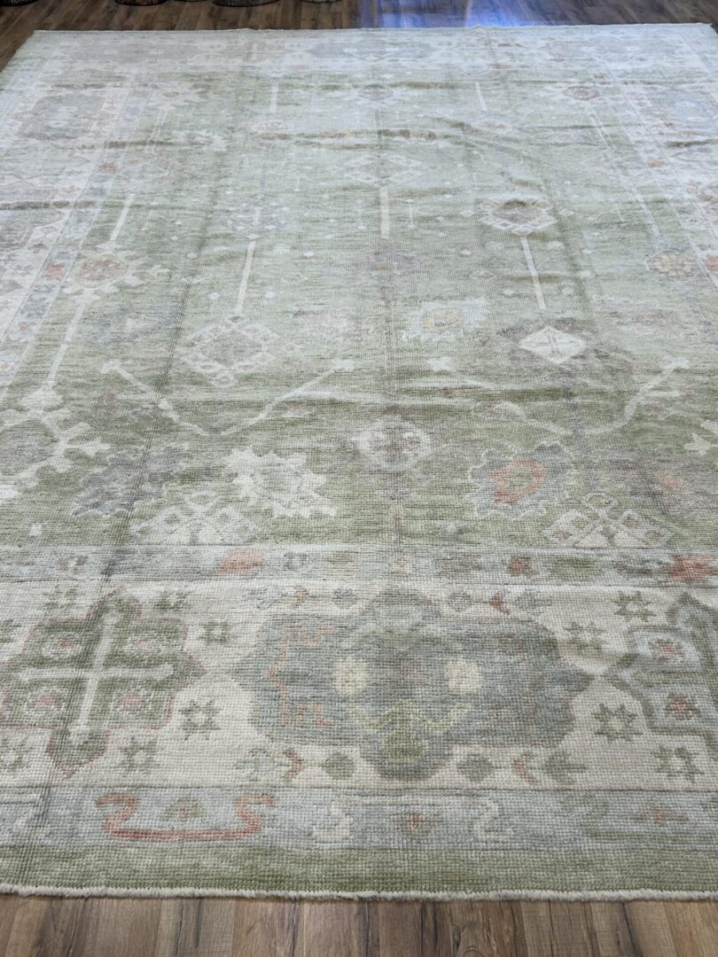 Turkish Oushak 10'X13'8 - Image 6